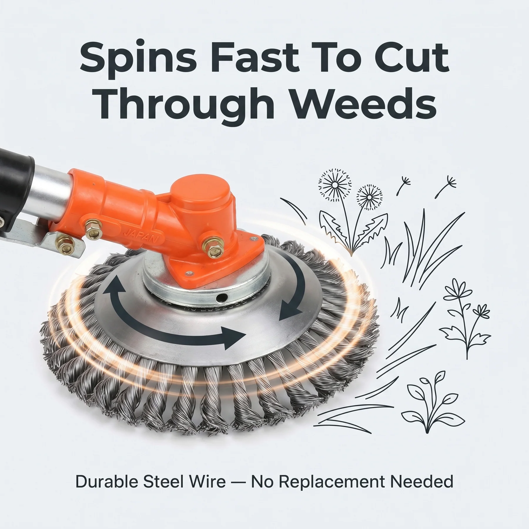 Weed Trimmer Head Brush Cutter Integrated Mounting Plate - Image 6